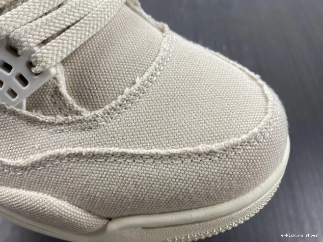 Cheap Jordan 4 Canvas (W) DQ4909-100 Blank Retro 0718